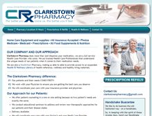 Tablet Screenshot of clarkstownpharmacy.com